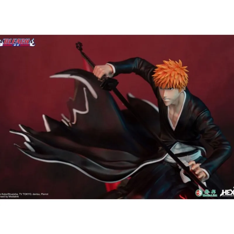 Clearance Estatua 1/6 Ichigo Kurosaki vs Hollow Ichigo 56 cm - Bleach Figuras