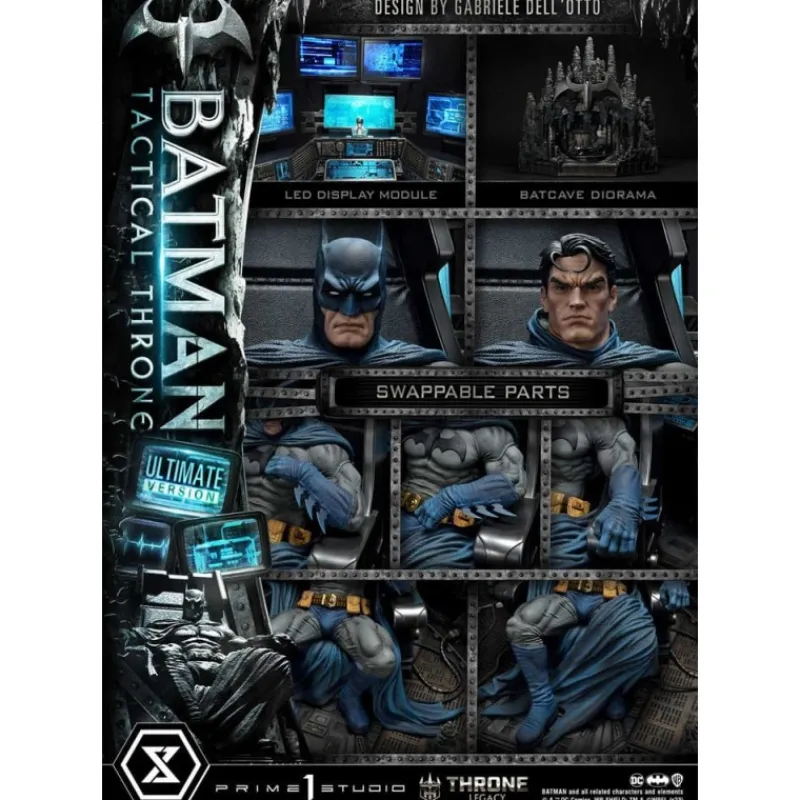 Clearance Estatua Batman Tactical Throne Ultimate Bonus Version 57 cm DC Comics Regalos De Superhéroes Dc|Figuras Dc