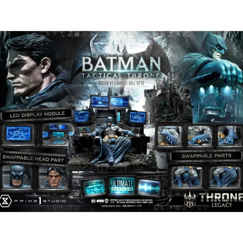 Clearance Estatua Batman Tactical Throne Ultimate Bonus Version 57 cm DC Comics Regalos De Superhéroes Dc|Figuras Dc