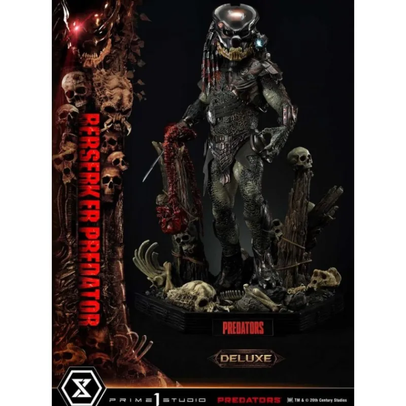 Prime 1 Studio Alien Y Predator^Estatua Berserker Predator Deluxe 100 cm con LED