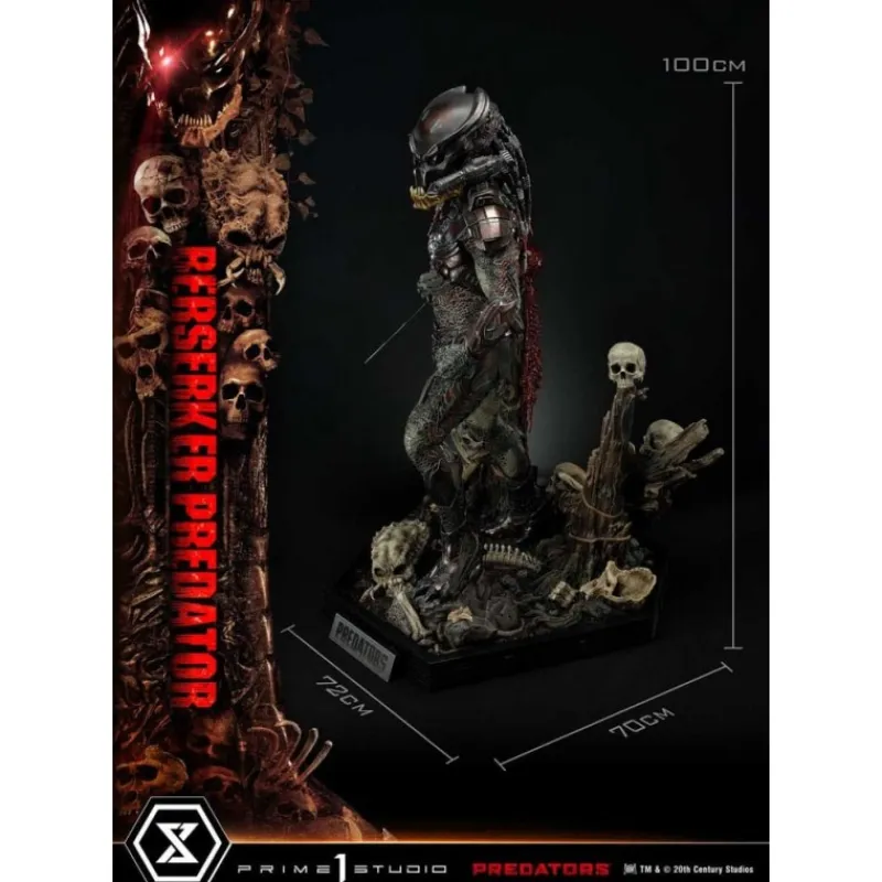 Prime 1 Studio Alien Y Predator^Estatua Berserker Predator Deluxe 100 cm con LED