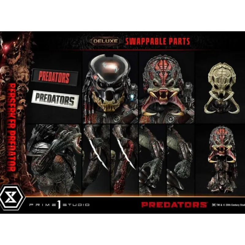 Prime 1 Studio Alien Y Predator^Estatua Berserker Predator Deluxe 100 cm con LED