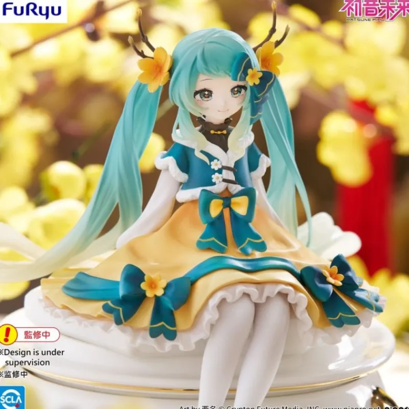 Hot Estatua de PVC Noodle Stopper Hatsune Miku 2025 Chinese New Year Ver. 14 cm Figuras