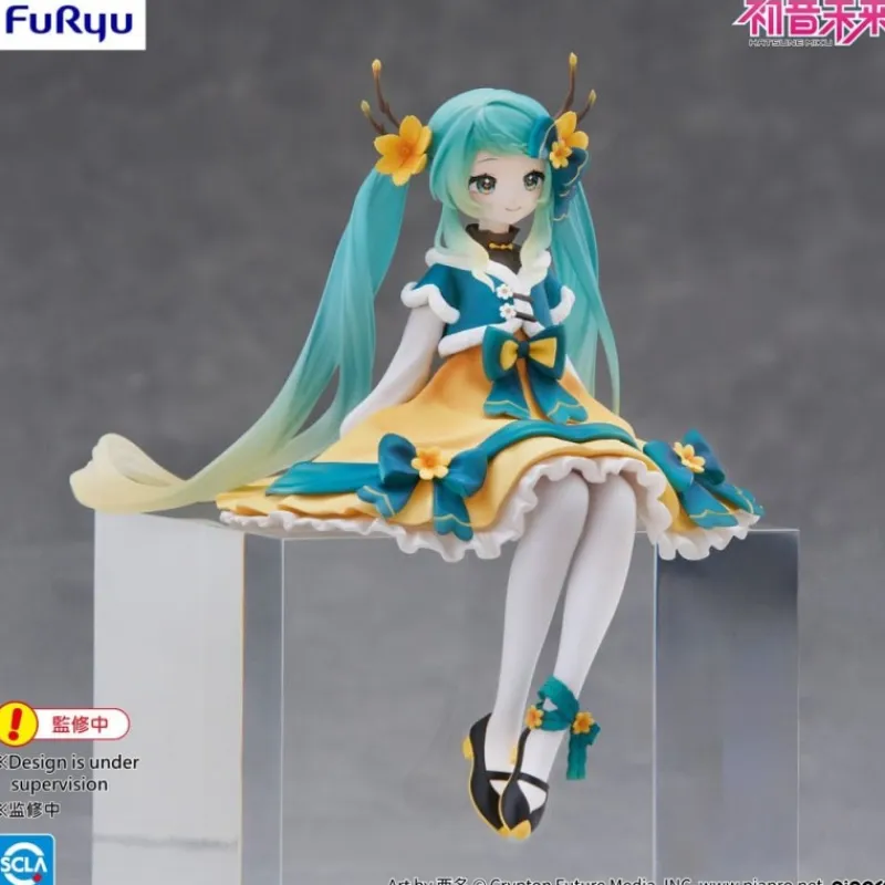 Hot Estatua de PVC Noodle Stopper Hatsune Miku 2025 Chinese New Year Ver. 14 cm Figuras