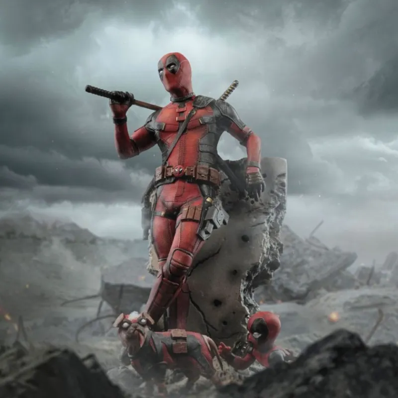 Iron Studios Superhéroes Marvel|Coleccionismo Marvel^Estatua Deadpool 3 Art Scale 1/10 Marvel 21 cm