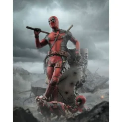 Iron Studios Superhéroes Marvel|Coleccionismo Marvel^Estatua Deadpool 3 Art Scale 1/10 Marvel 21 cm