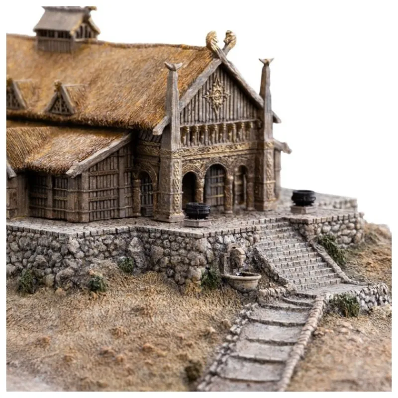 Weta Workshop Figuras El Señor De Los Anillos ^Estatua El Señor de los Anillos The Golden Hall of Edoras 9 cm