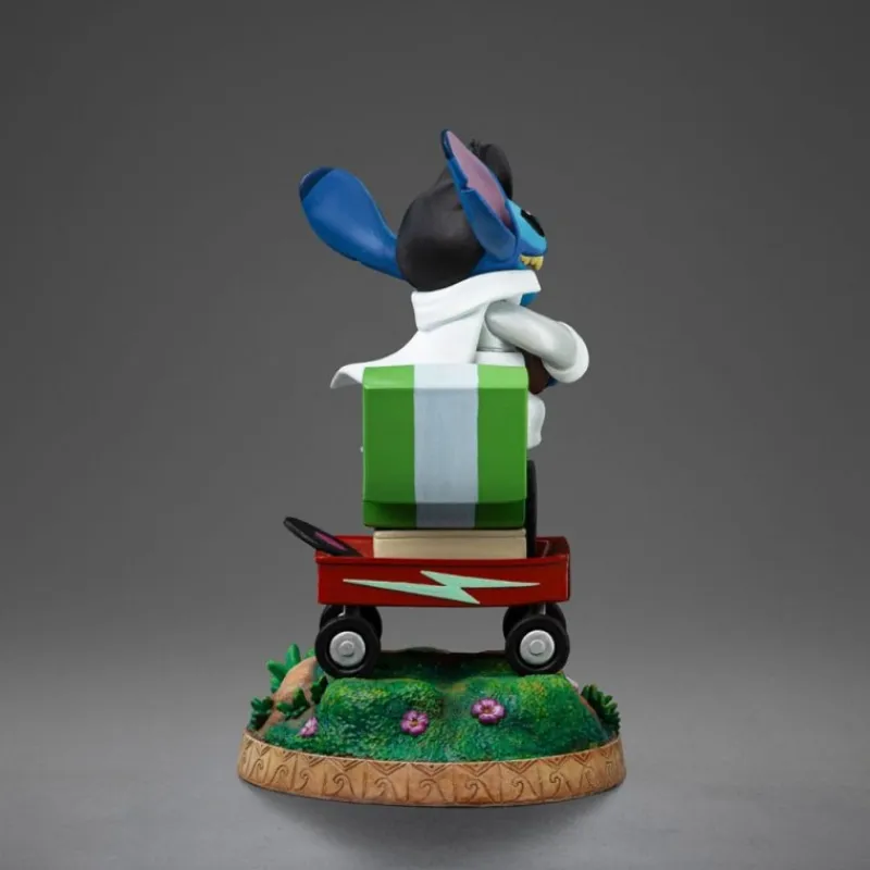 Iron Studios Películas Y Personajes De Disney ·Lilo Y Stitch|Figuras Disney De Colección ^Estatua Stitch King of Rock 1/10 17 cm