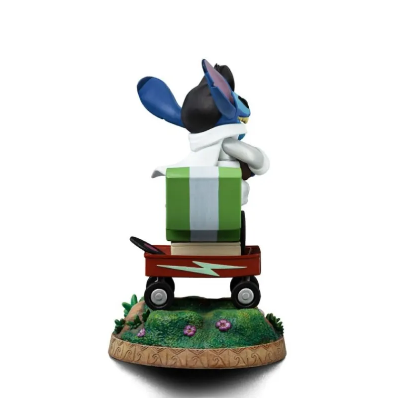 Iron Studios Películas Y Personajes De Disney ·Lilo Y Stitch|Figuras Disney De Colección ^Estatua Stitch King of Rock 1/10 17 cm