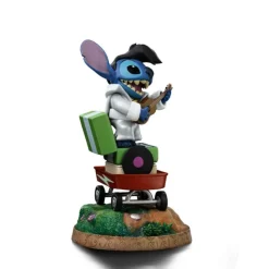 Iron Studios Películas Y Personajes De Disney ·Lilo Y Stitch|Figuras Disney De Colección ^Estatua Stitch King of Rock 1/10 17 cm