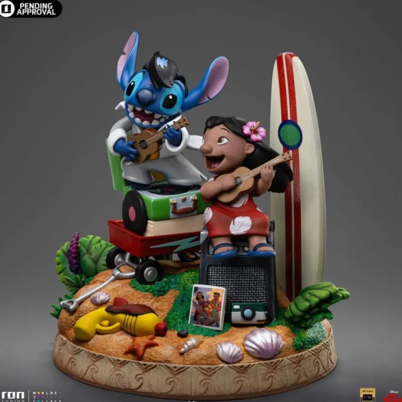 Outlet Estatua Lilo & Stitch 1/10 Deluxe Art Scale 20 cm Películas Y Personajes De Disney ·Lilo Y Stitch|Figuras Disney De Colección