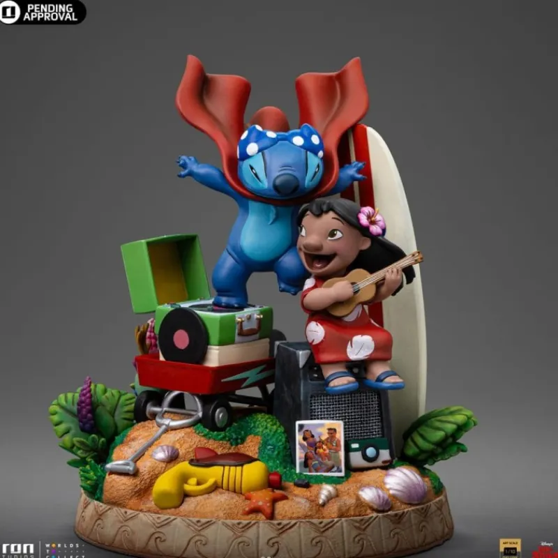 Outlet Estatua Lilo & Stitch 1/10 Deluxe Art Scale 20 cm Películas Y Personajes De Disney ·Lilo Y Stitch|Figuras Disney De Colección