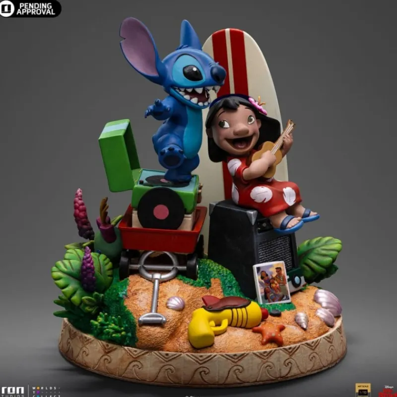 Outlet Estatua Lilo & Stitch 1/10 Deluxe Art Scale 20 cm Películas Y Personajes De Disney ·Lilo Y Stitch|Figuras Disney De Colección