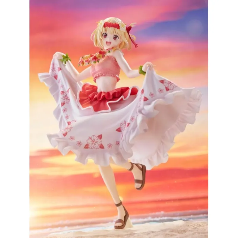 Claynel Figuras^Estatua Lycoris Recoil PVC 1/7 Chisato Nishikigi Hawaii Ver. 24 cm