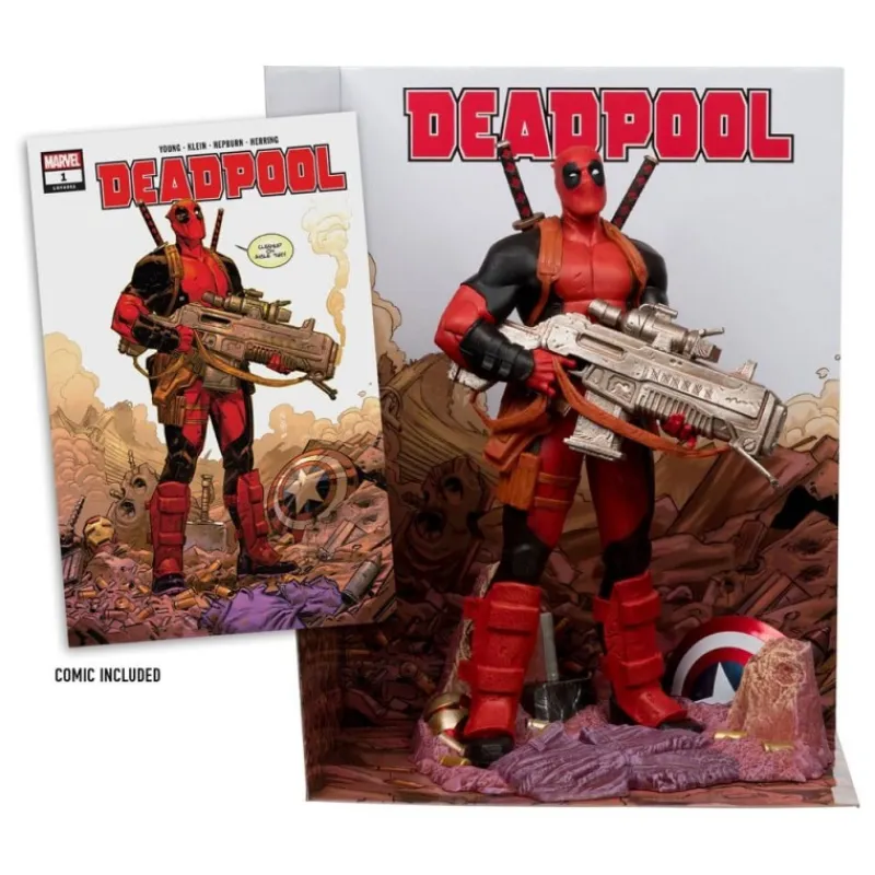 McFarlane Toys Superhéroes Marvel|Coleccionismo Marvel^Estatua Marvel Collection PVC 1/6 Deadpool 27 cm
