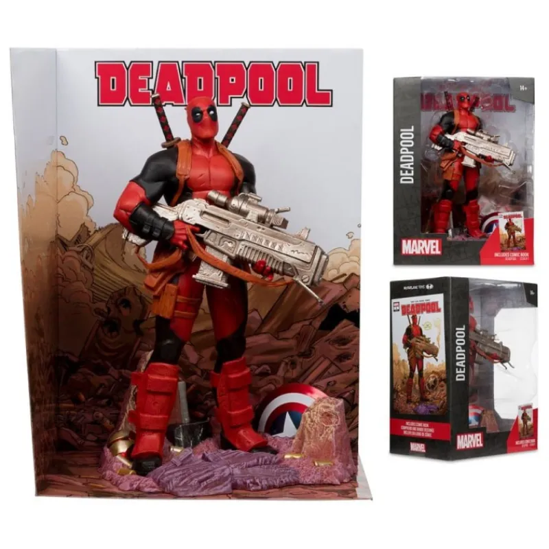 McFarlane Toys Superhéroes Marvel|Coleccionismo Marvel^Estatua Marvel Collection PVC 1/6 Deadpool 27 cm