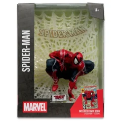McFarlane Toys Superhéroes Marvel|Funko Marvel^Estatua Marvel Spider-Man PVC 1/6 con Diorama y Cómic 28 cm