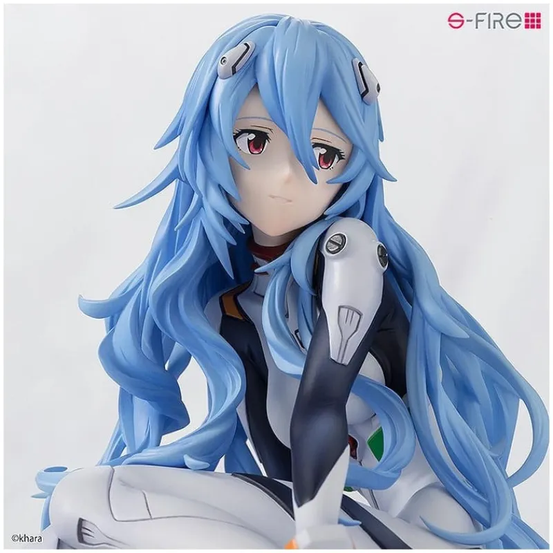 New Estatua PVC 1/7 Rei Ayanami Long Hair Ver. 11 cm de Evangelion Figuras