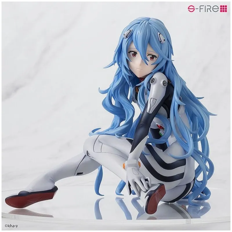 New Estatua PVC 1/7 Rei Ayanami Long Hair Ver. 11 cm de Evangelion Figuras