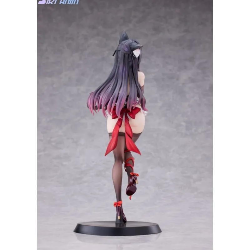 Clearance Estatua PVC 1/7 Shibarare Cat Ruhuna-chan 26 cm Figuras
