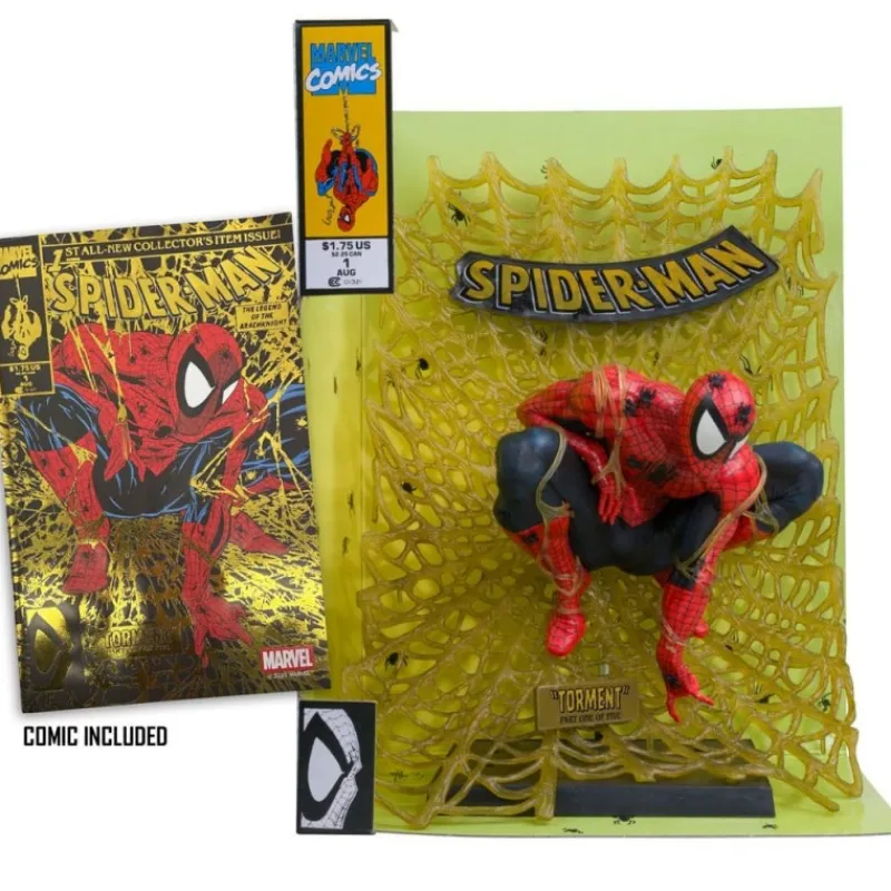 McFarlane Toys Superhéroes Marvel|Coleccionismo Marvel^Estatua PVC 1:6 Spider-Man Gold Edition 15 cm McFarlane