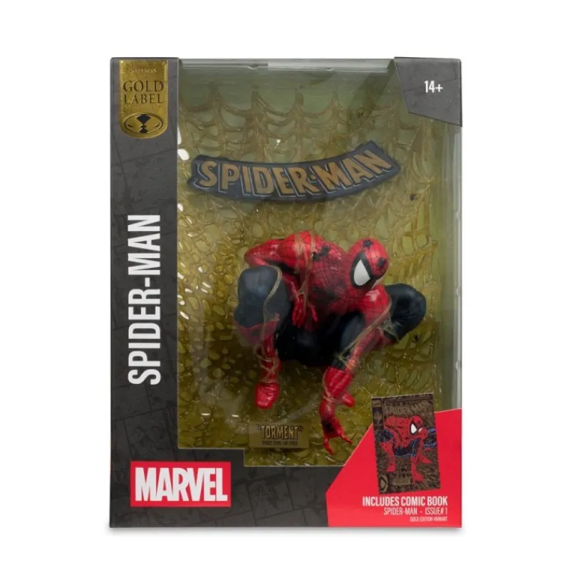 McFarlane Toys Superhéroes Marvel|Coleccionismo Marvel^Estatua PVC 1:6 Spider-Man Gold Edition 15 cm McFarlane