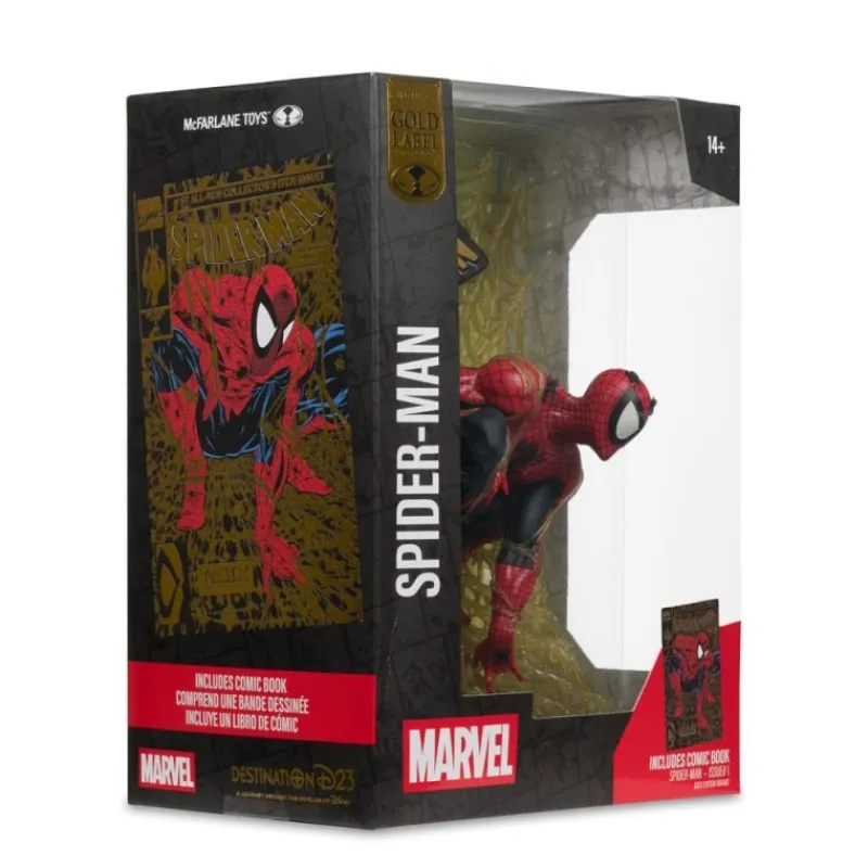 McFarlane Toys Superhéroes Marvel|Coleccionismo Marvel^Estatua PVC 1:6 Spider-Man Gold Edition 15 cm McFarlane