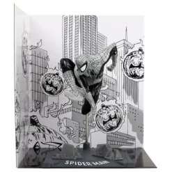 McFarlane Toys Superhéroes Marvel|Coleccionismo Marvel^Estatua PVC 1/10 Spider-Man Line Art Gold Label 10 cm