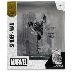 McFarlane Toys Superhéroes Marvel|Coleccionismo Marvel^Estatua PVC 1/10 Spider-Man Line Art Gold Label 10 cm