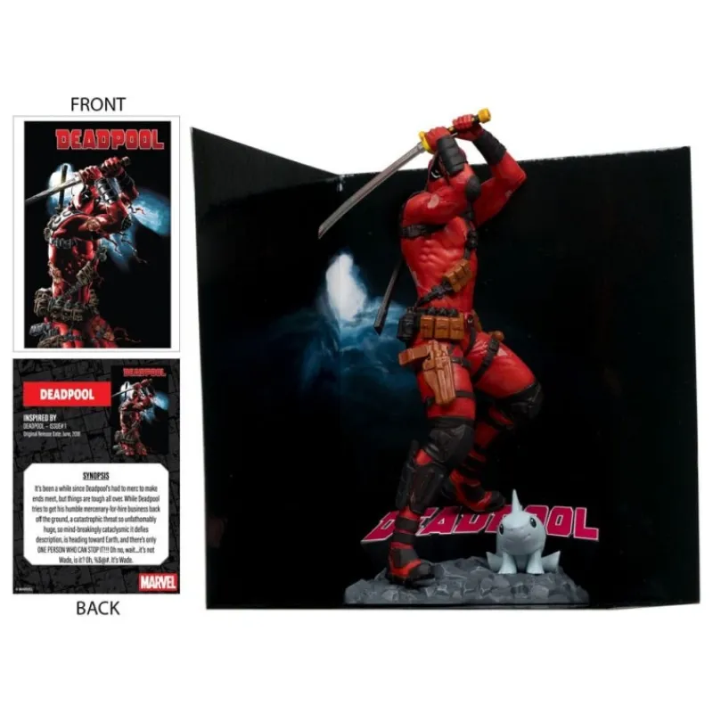 McFarlane Toys Superhéroes Marvel|Coleccionismo Marvel^Estatua PVC Deadpool 18 cm Marvel