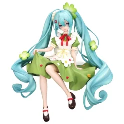 New Estatua PVC Hatsune Miku Flower Fairy Clover 15 cm Ramen Instantáneo