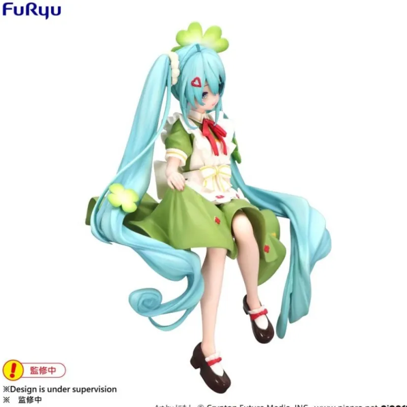 New Estatua PVC Hatsune Miku Flower Fairy Clover 15 cm Ramen Instantáneo