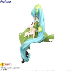 New Estatua PVC Hatsune Miku Flower Fairy Clover 15 cm Ramen Instantáneo