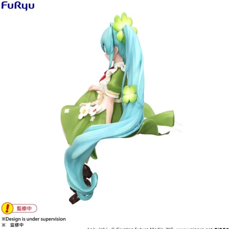 New Estatua PVC Hatsune Miku Flower Fairy Clover 15 cm Ramen Instantáneo