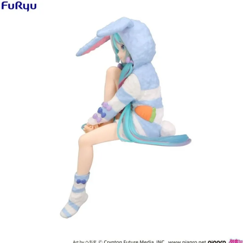 FuRyu Figuras^Estatua PVC Noodle Stopper Hatsune Miku Rabbit Ear Hood 14 cm