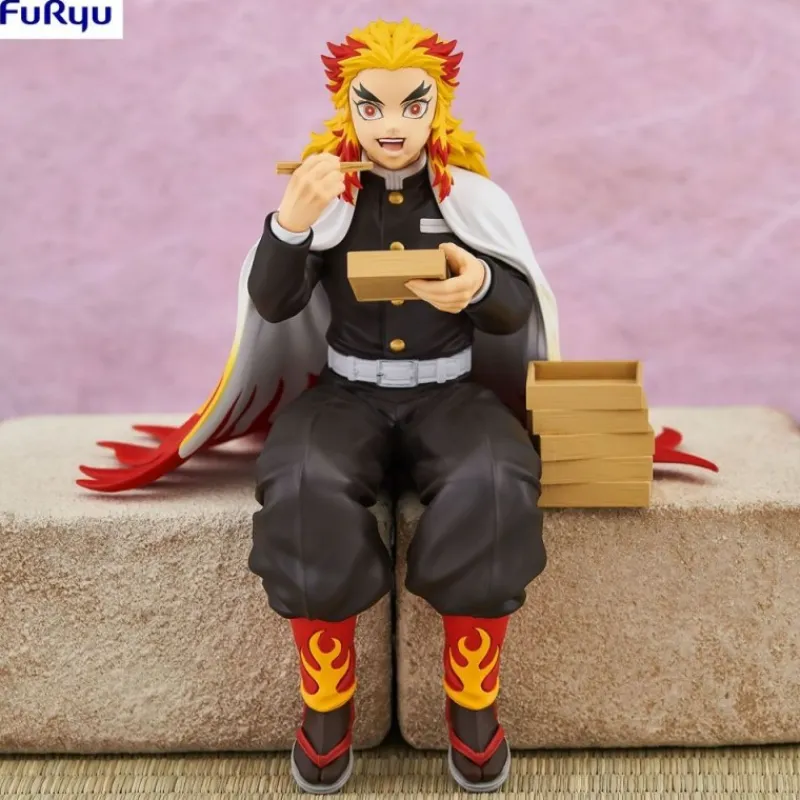 FuRyu Figuras^Estatua PVC Noodle Stopper Rengoku Kyojuro 14 cm Demon Slayer