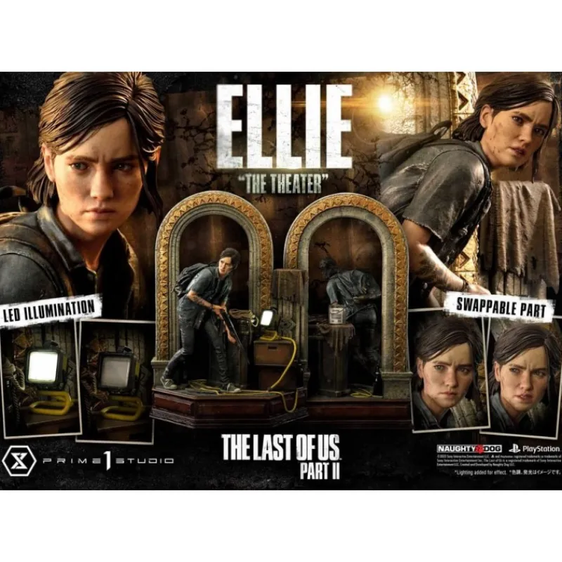 Prime 1 Studio Regalos Y Coleccionismo Para Gamers - Cosas De Videojuegos Míticos|Descuentos Gaming^Estatua The Last of Us Part II 1/4 Ultimate Premium Masterline Series Ellie "The Theater" Bonus Version 58 cm