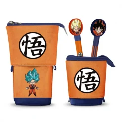 KaracterMania Figuras Dragon Ball^Estuche Dragon Ball Super Cute + 2 Bolígrafos Borrables
