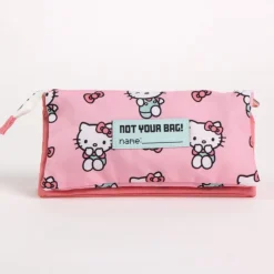 Cerdá Kids Para El Cole^Estuche portatodo 3 compartimentos Hello Kitty poliéster rosa