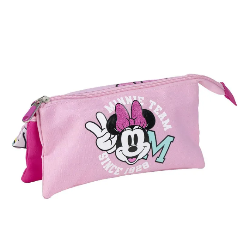 Cerdá Kids Disney Para Niñas|Para El Cole^Estuche Portatodo 3 Compartimentos Minnie