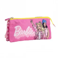 Cerdá Kids Para El Cole^Estuche Portatodo 3 Compartimentos Barbie