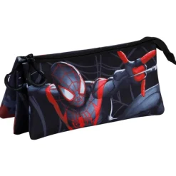 New Estuche portatodo Spiderman Negro Superhéroes Marvel