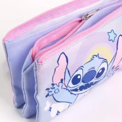 Best Estuche Portatodo Stitch con 3 Compartimentos - Lilac Para El Cole|Stitch Kids