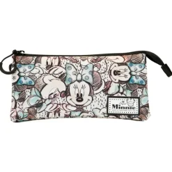 KaracterMania Papelería Disney|Películas Y Personajes De Disney ·Mickey & Minnie^Estuche Portatodo Triple Gris Disney Minnie Mouse Drawing