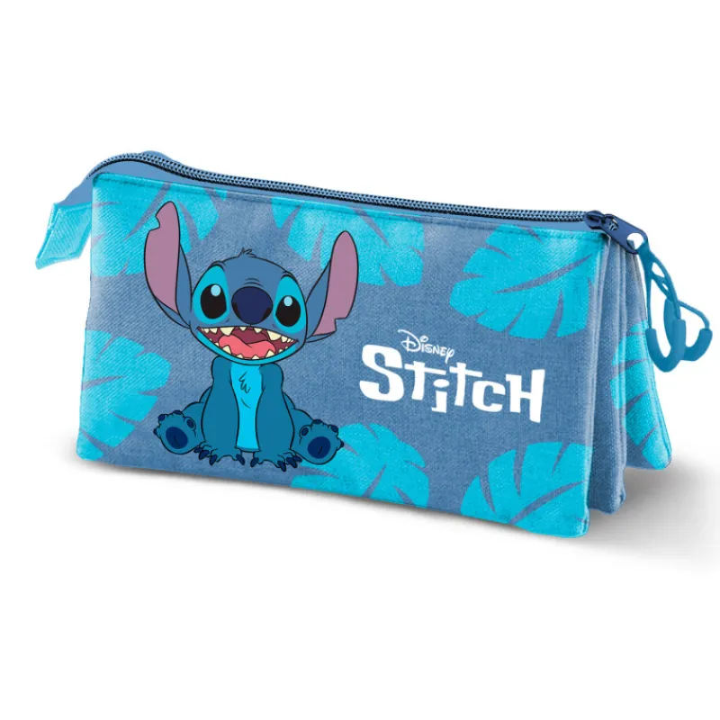 Sale Estuche triple Lilo y Stitch azul Papelería Disney|Más Regalos De Disney