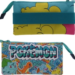 CyP Brands Complementos Pokemon|Regalos Y Coleccionismo Para Gamers - Cosas De Videojuegos Míticos^Estuche triple Pokemon Starters Kantoh