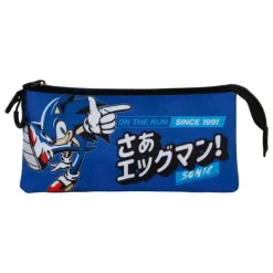 KaracterMania Regalos Y Coleccionismo Para Gamers - Cosas De Videojuegos Míticos|Descuentos Gaming^Estuche triple Sega-Sonic Azul