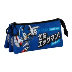 KaracterMania Regalos Y Coleccionismo Para Gamers - Cosas De Videojuegos Míticos|Descuentos Gaming^Estuche triple Sega-Sonic Azul