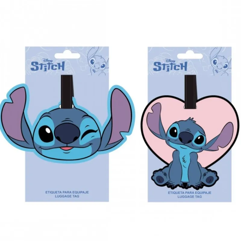 Cerdá Adult Películas Y Personajes De Disney ·Lilo Y Stitch^Etiqueta de Viaje Stitch de Caucho - Única