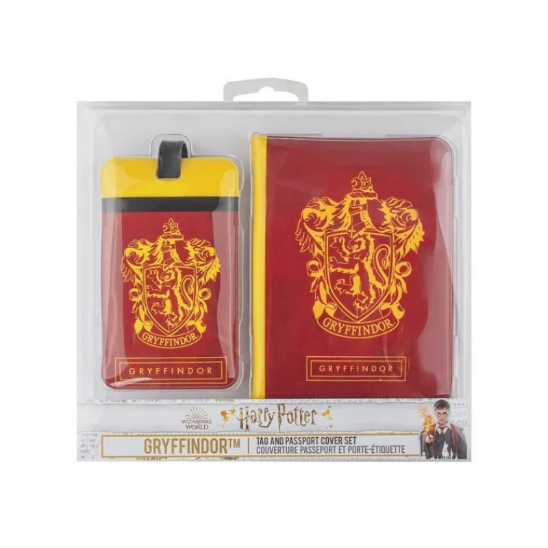 Cinereplicas Bolsos Y Complementos Harry Potter^Etiqueta y Funda De Pasaporte Gryffindor